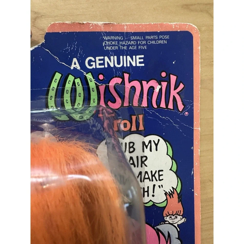 Uneeda Wishnik Good Luck Troll Canadian Mountie 1982 With Tags 8in Vtg rARE New